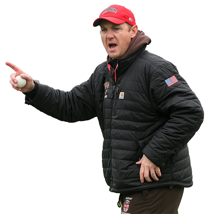 The Brown lacrosse coach